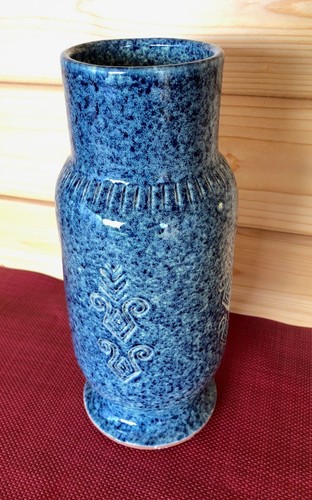 Bulgarische keramik vase - keramik, blau