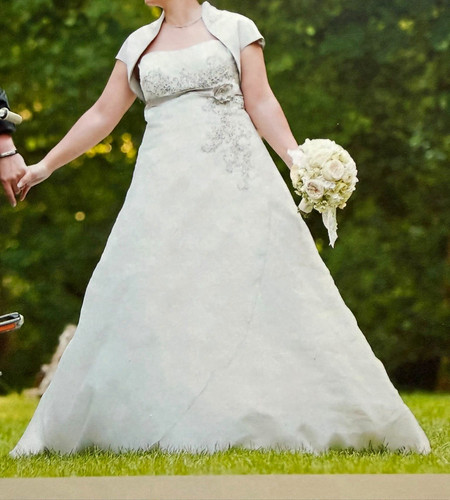 Brautkleid linie trägerlos - a-linie,