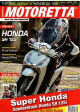 Prospekt Honda SH 125i Sonderdruck Test Motoretta 2013 8 Seiten