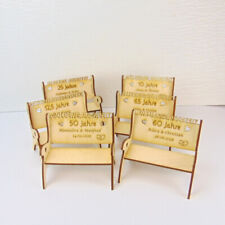 Geschenk zum Hochzeitstag Mini - Holzbank mit Gravur - alle Hochzeitstage