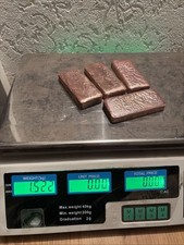 4x Kupferbarren Kupfer 1,5 kg