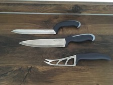 Tupperware Ergonomic Kochmesser, Brotmesser, Käsemesser, Messer-Set