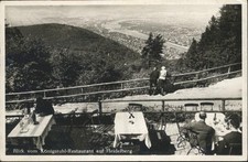 Koenigstuhl Heidelberg Blick vom Königstuhl Restaurant Cafe