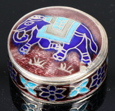 Emaille Cloisonne Elefant 925