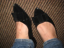 Damen Samt Ballerinas Ballis