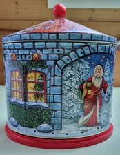 Weihnachts-Musik-Karussell-Dose mit Spieluhr, Drehmechanismus und Beleuchtung