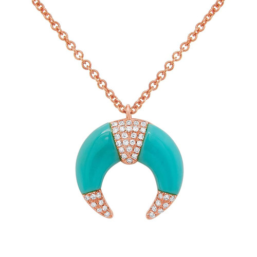 14k roségold crescent moon - 14k,