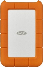 LaCie Rugged USB-C 1TB externe Festplatte STFR1000800 - silber / orange