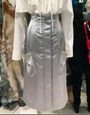 H&M Conscious Exclusive Rock Gr 34 Silber Mit Strass