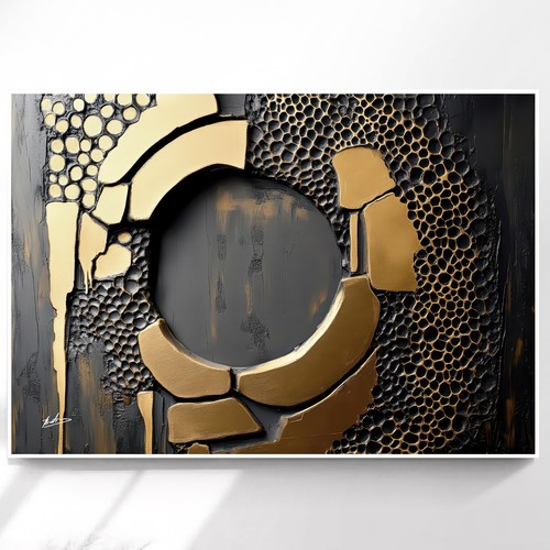 Abstrakte leinwandbilder in - 3d,