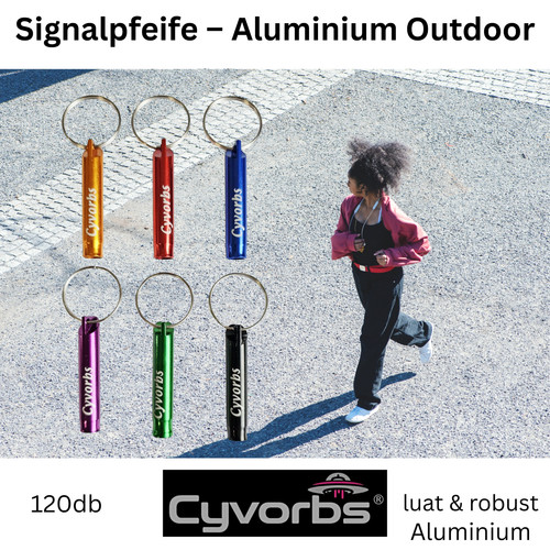 Signalpfeife 120db aluminium - signalpfeife,