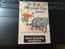 Kinder Bilder Buch Broschüre Heft  -Bimbos großer Zirkus kommt - mit Werbung