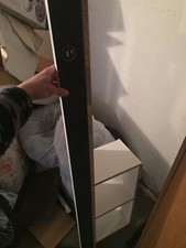 wandschrank wohnzimmer schwarz/weiß