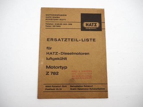 Orig hatz 782 dieselmotor - orig., z