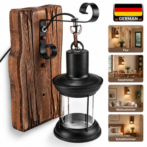 Wandlampe retro e27 40w - wandlampe,