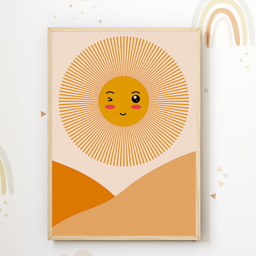 Sonne boho bild - din, a4