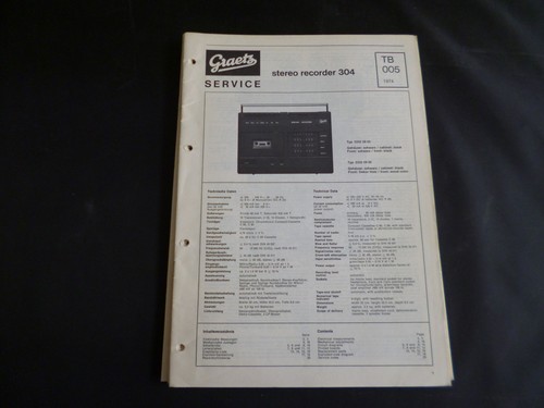 Original service manual graetz - original,