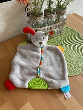 💕Schmusetuch Kuscheltuch Topolino Hund grau bunt Beißecke 💕 selten