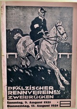 Programm Pferde-Rennen 1925