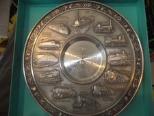 ZINNTELLER - WANDTELLER - 150 JAHRE DEUTSCHE EISENBAHNEN 1835 - 1985 - in OVP