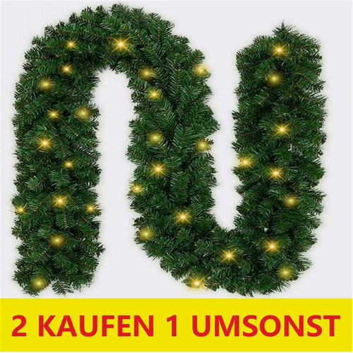 Weihnachtsgirlande mit led - weihnachtsgirlande,