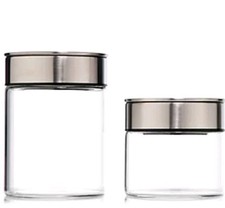 LocknLock 2 Vorratsgläser aus Borosilikatglas mit One Touch Deckel  