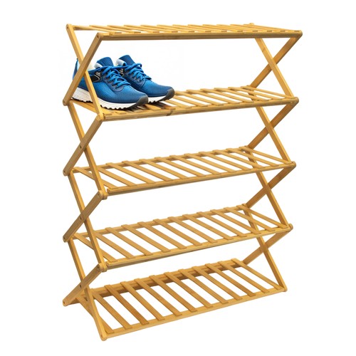 Klappbares bambus schuhregal - klappbares,