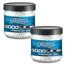 2 x 5.000 Walther Softair 0,20g BBs Kugeln, Kaliber 6 mm für Airsoft  