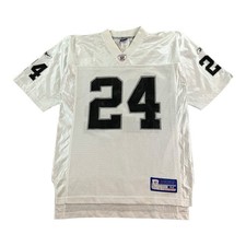 Oakland Raiders M NFL Trikot Herren Woodson 24 Reebok Weiß Vintage Retro