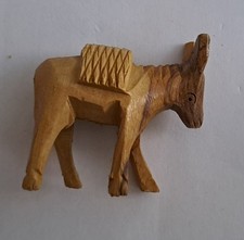 Krippenfiguren Esel Holz  1975