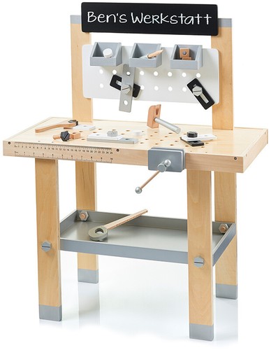 Große kinderwerkbank aus holz - kinderwerkbank,
