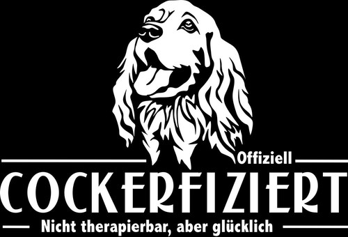 Cocker spaniel autoaufkleber - cocker,