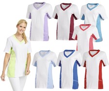 LEIBER Damen Pique Schlupfjacke Kasack Arbeitskittel Workwear Damenkittel Kittel