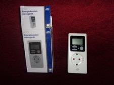 REV Energiekosten-Messgerät mit Display, Stromzähler, Stromkosten-Messer