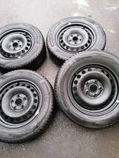 VW Golf 5/6 4x Winterreifen 195-65-R-15 91T M+S Hankook m. Orig.VW Stahlfelgen
