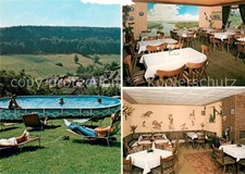 Hellental Gasthaus Pension Friesenhof Gastraum Swimming Pool Naturpark Solling