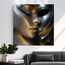 Leinwand Bild Frau Gesicht