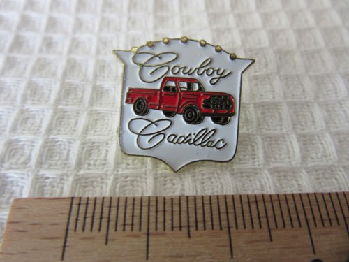 Cowboy cadillac pin - pin, badge