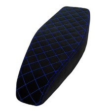 Premium Tuning Sitzbank blau flach für Simson S51 S50 S70 C schwarz strukturiert