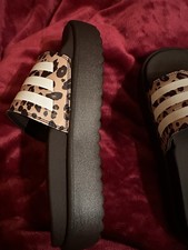 Plateau Adiletten Adidas Schlappen In Leo Neu Gr 38