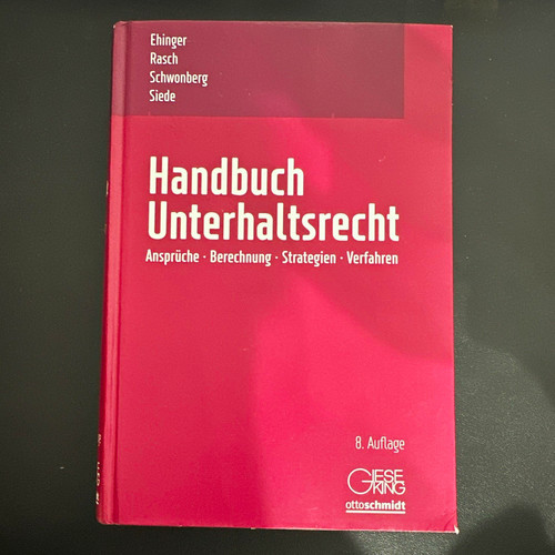 Handbuch unterhaltsrecht - unterhaltsrecht, 8