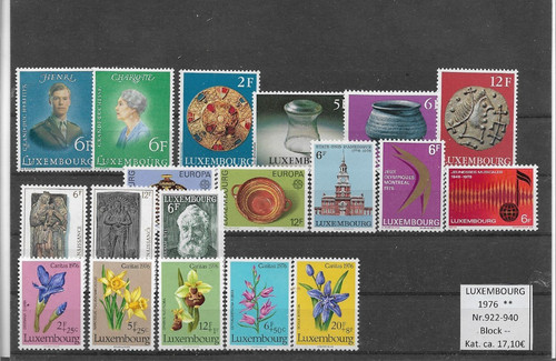 Briefmarken-Europa-Luxemburg
