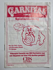 Carnival CBS SEGA Coleco Vision NUR Handbuch Anleitung