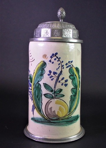 Alter fayence walzenkrug - -, 19