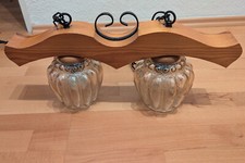 Retro Holz Ochsenjoch Lampe Hängelampe Deckenleuchte 1970er