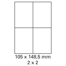 200 bögen etiketten 105 148 - bögen,