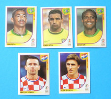 Panini WM2002,5 verschiedene Sticker,gut erhalten,