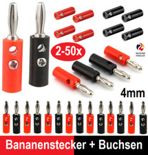 Bananenstecker 4mm Laborstecker Stecker Banana Buchse Lautsprecher Kabel Bananas