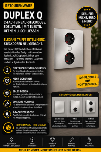 Duplex 2 f steckdose - |, 2-f-steckdose