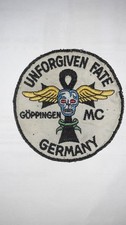 Patch MC Unvorgiven Fate  Aufnäher biker rocker kutte Motorradclub